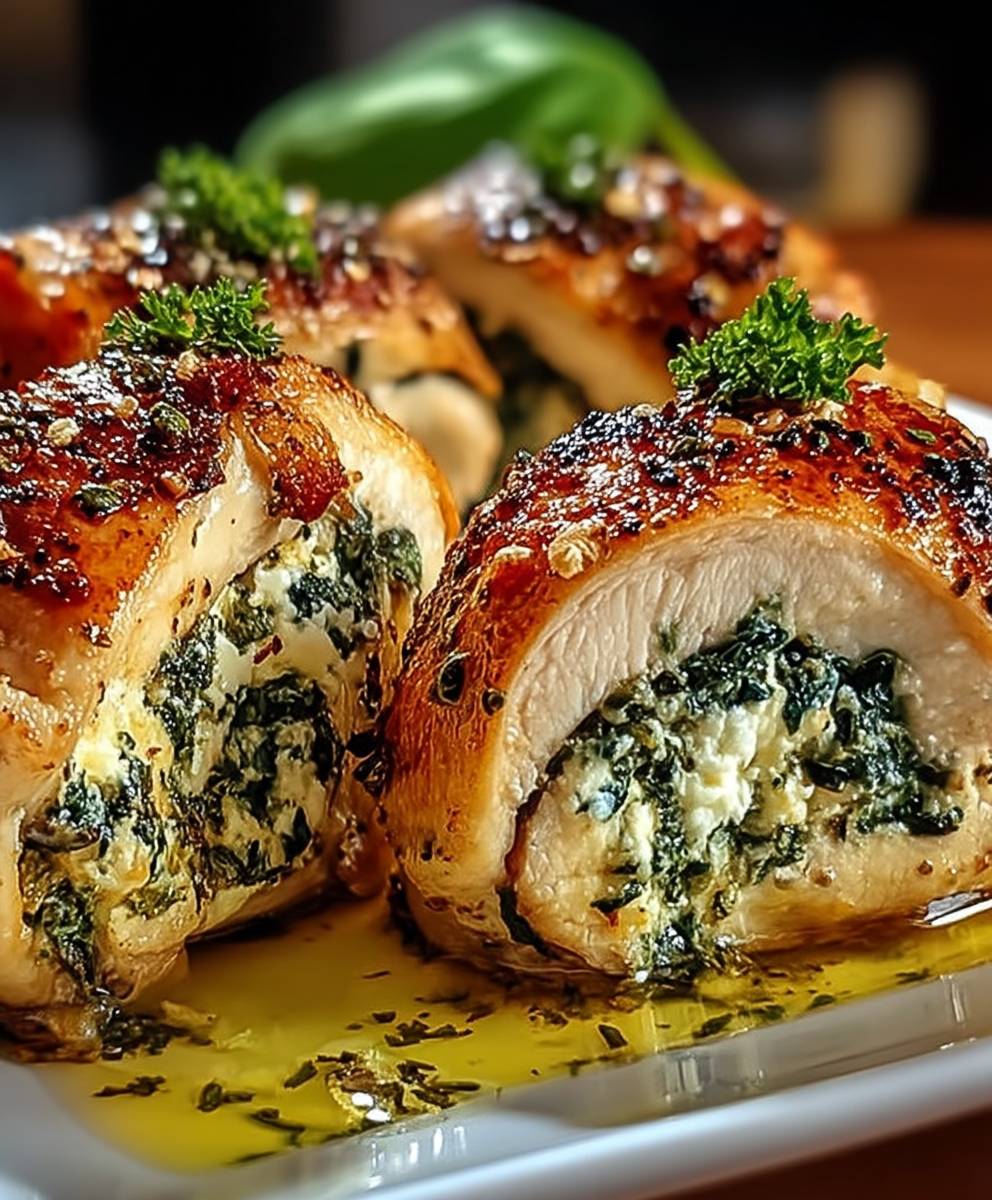 Gefüllte Hähnchenröllchen mit Kräuterricotta für ein gemütliches Abendessen image 2