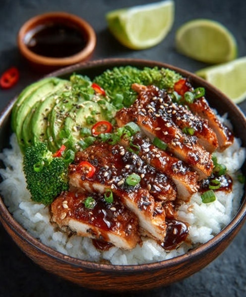 Gesunde, klebrige Hähnchen-Bowls | Schnelles Familienessen image 2