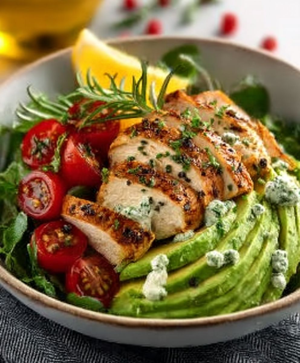 Gesunder Avocado-Hähnchensalat image 2