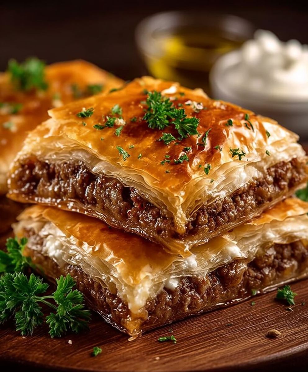 Griechische Fleischpastete aus Filoteig image 2