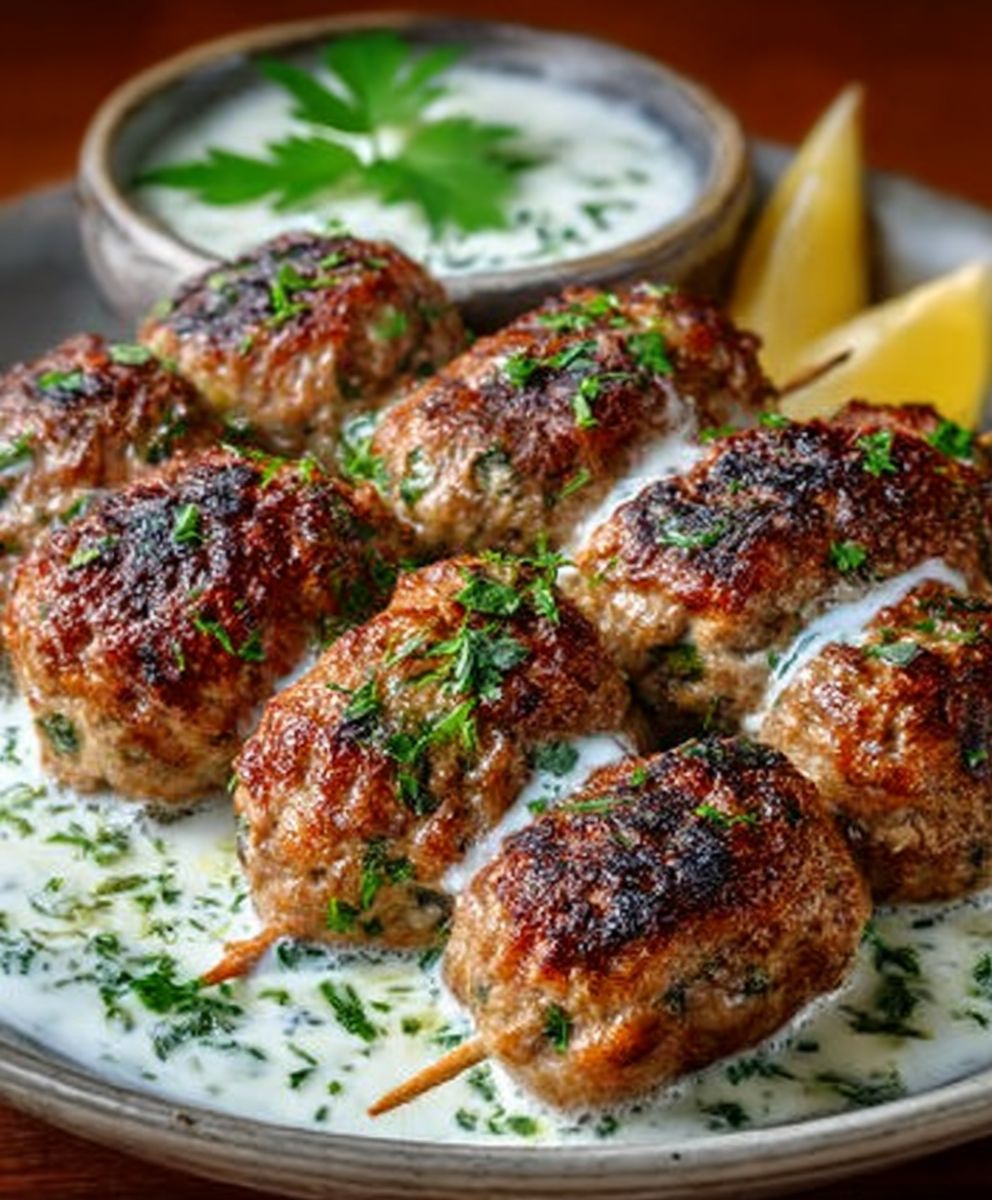 Hähnchen-Kofta mit Knoblauch-Joghurt-Sauce – einfach und saftig image 2