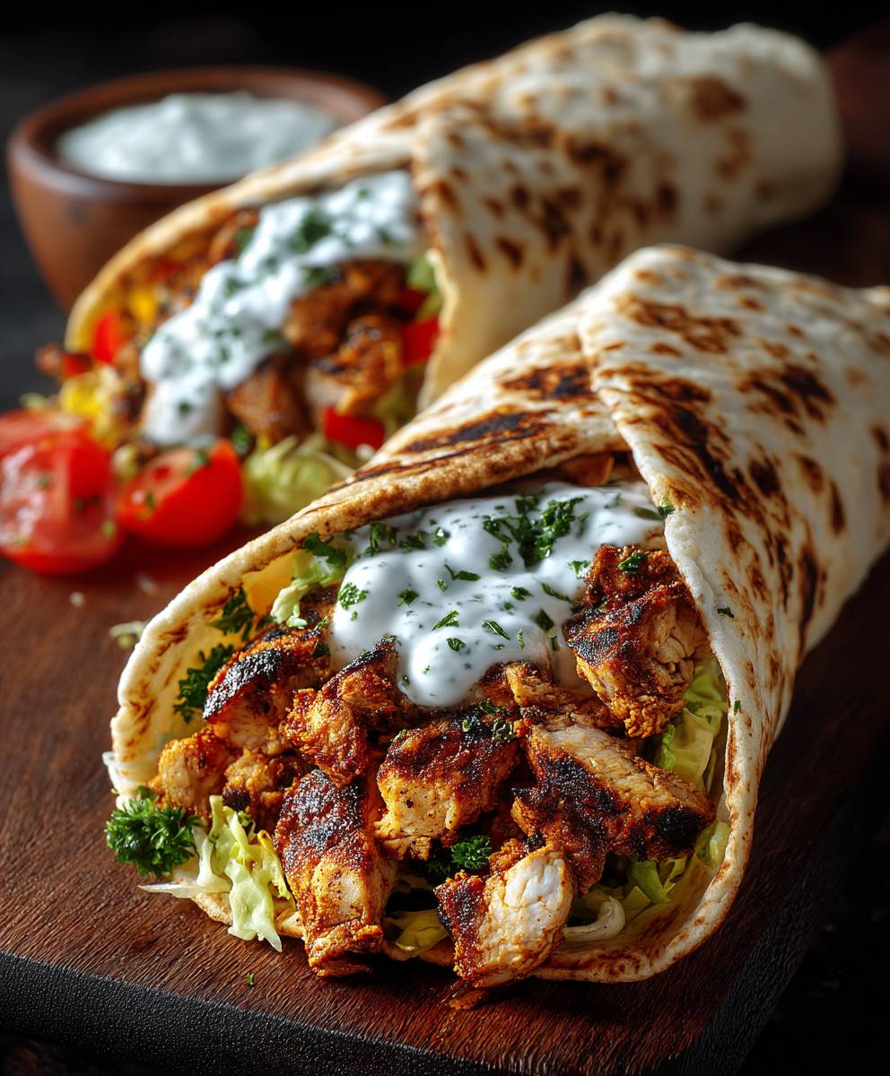 Hähnchen-Shawarma mit Knoblauchsauce – Ein herzhaftes und geschmackvolles Abendessen image 2