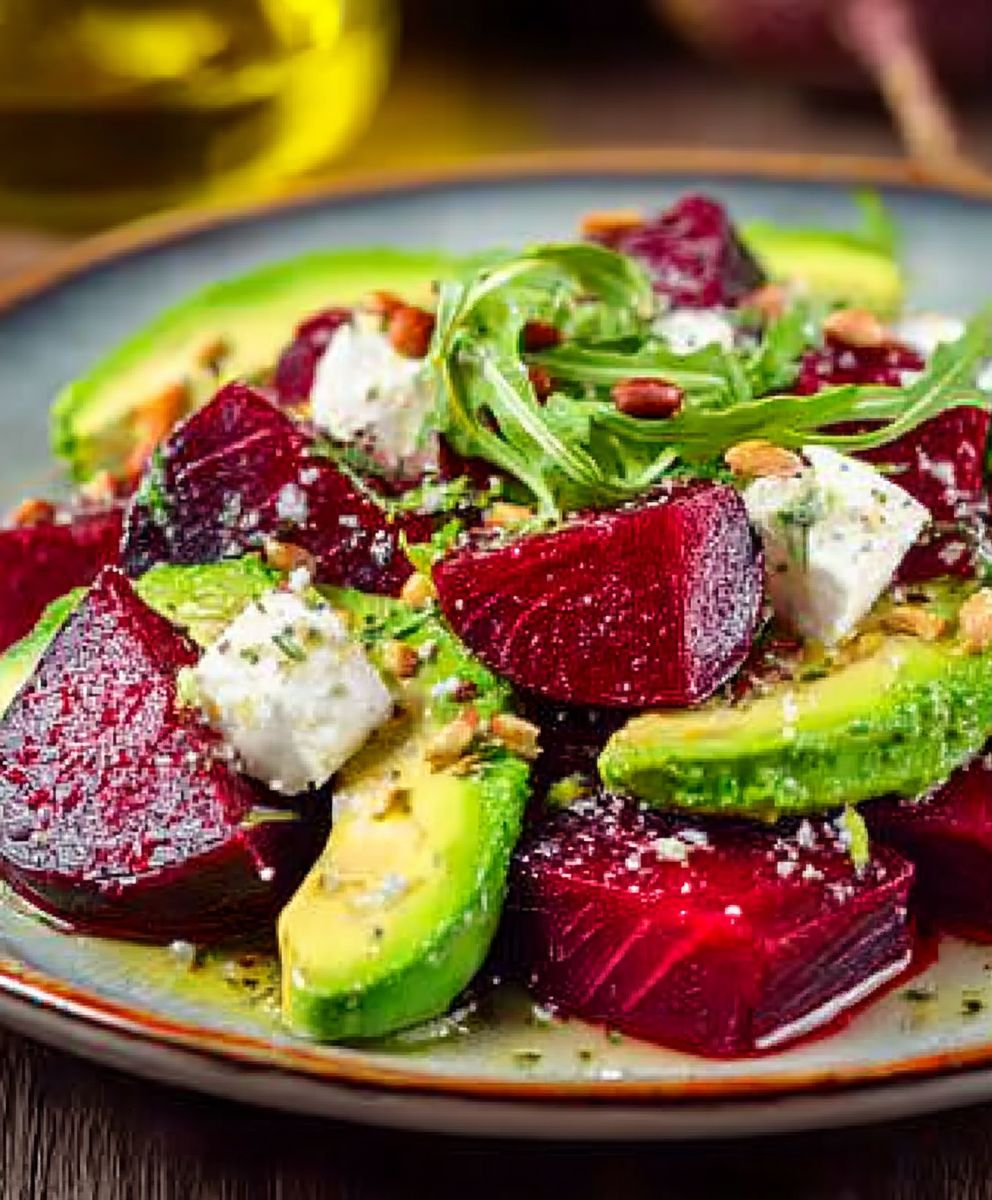Rote-Bete-, Avocado- und Feta-Salat: eine Geschmacksexplosion! image 2