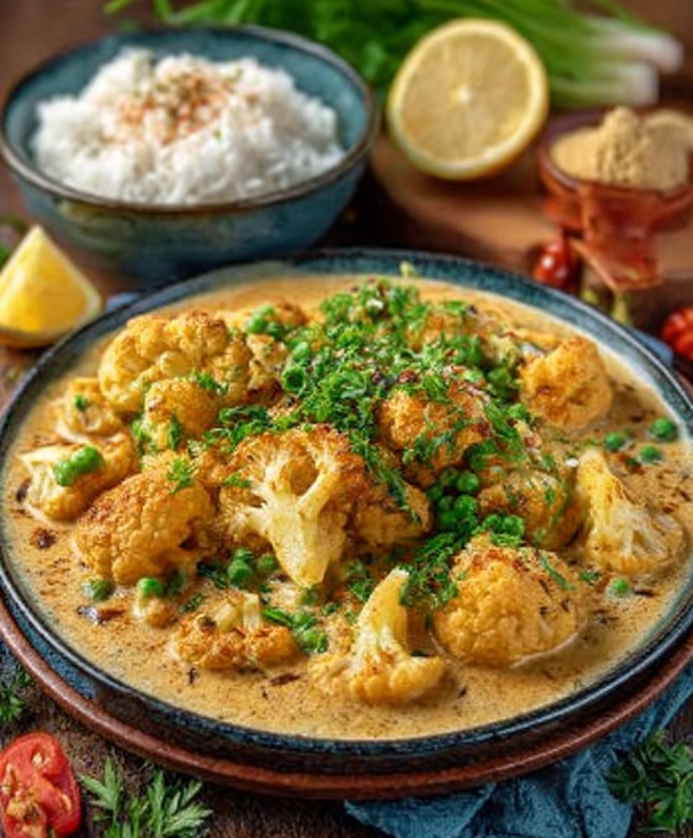 Cremiger Blumenkohl-Curry aus dem Backofen: Vegetarisches Rezept image 2