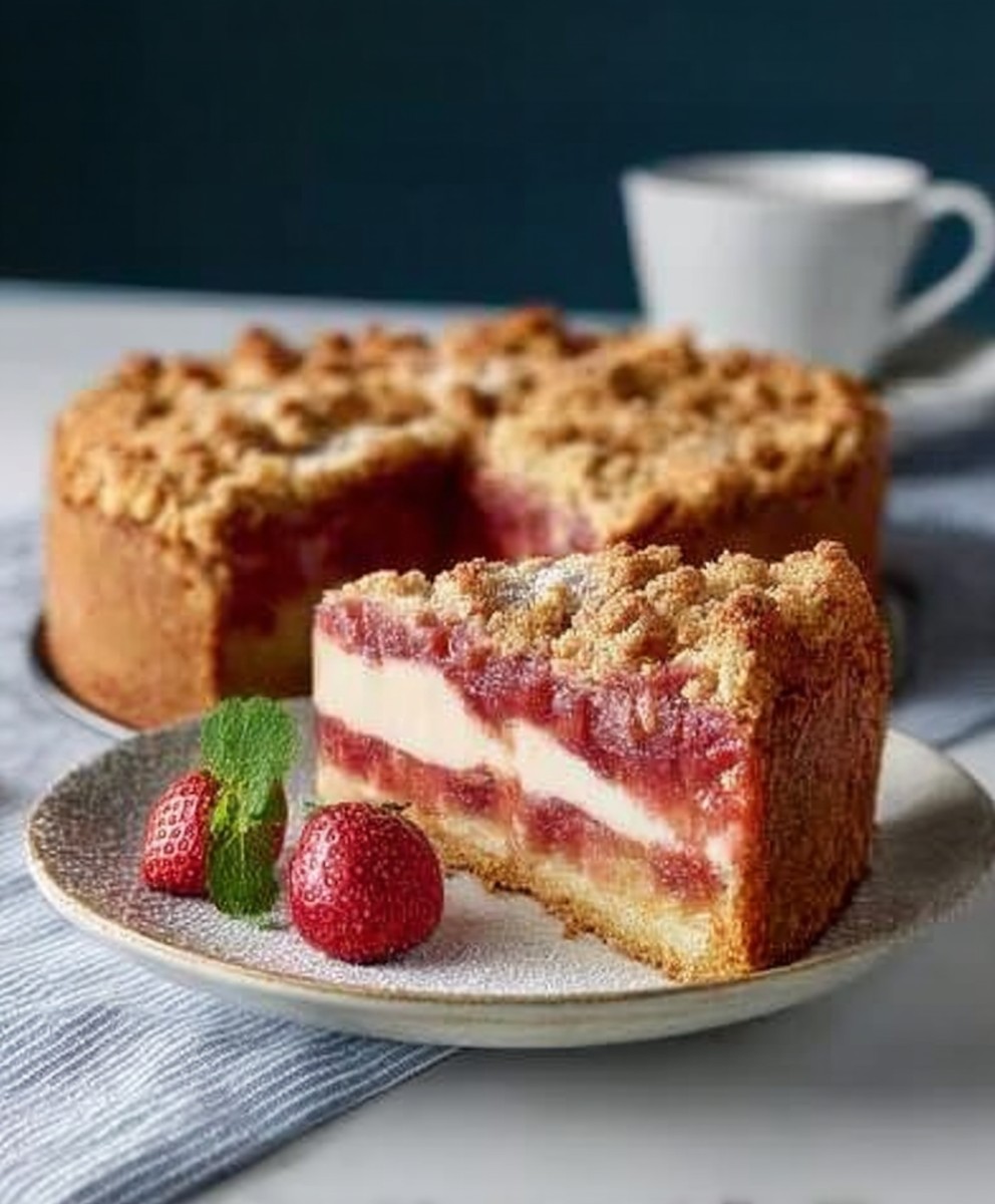 Knusprig-saftiger Rhabarber-Streuselkuchen image 2