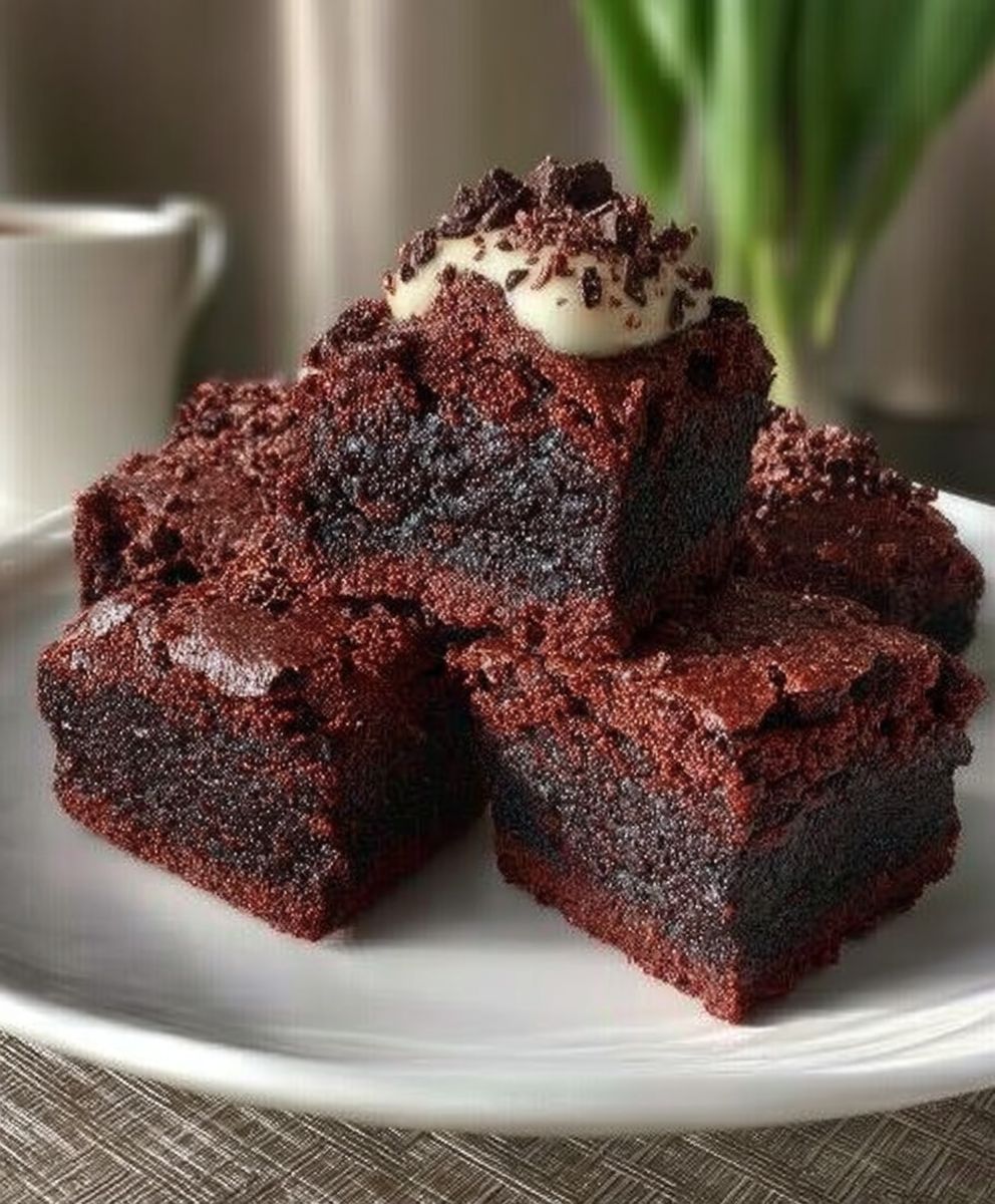 Süße rote Samt-Brownie-Häppchen image 2